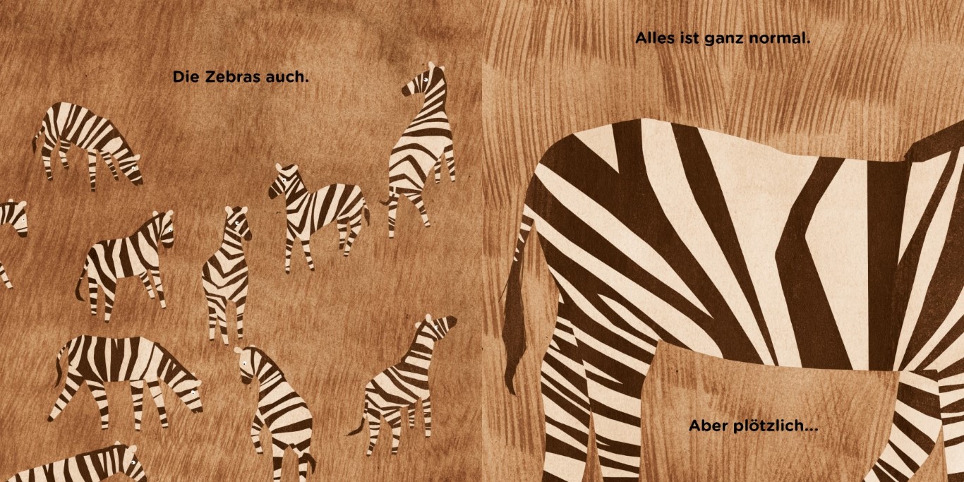 Zebras auf Weide
